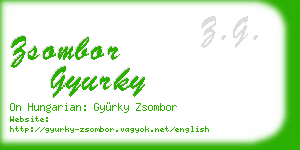 zsombor gyurky business card
